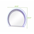 Perla LED Mirror Made with Wood in Milky White