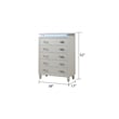 Passion LED 5-Drawers Bedroom Chest in Milky White