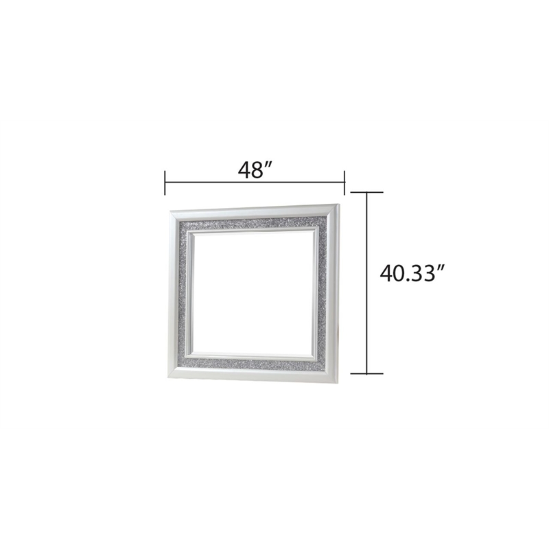 Passion 5-Piece Queen LED Bedroom Set in Milky White