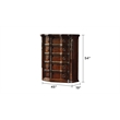 Bella Traditional Style King 5 PC Bedroom Set made with wood in Dark Walnut