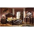 Bella Traditional Style 5-Drawer Chest Made with Wood in Dark Walnut