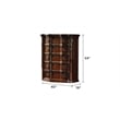 Bella Traditional Style 5-Drawer Chest Made with Wood in Dark Walnut