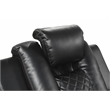 Benz LED & Power Recliner 2 PC Made With Faux Leather in Black
