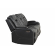 Benz LED & Power Recliner 2 PC Made With Faux Leather in Black