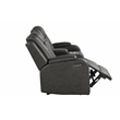 Benz LED & Power Recliner 2 PC Made With Faux Leather in Gray