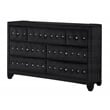 Sophia Queen 4 Pc Upholstery Bedroom Set Made With Wood in Black