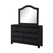 Sophia Queen 4 Pc Upholstery Bedroom Set Made With Wood in Black