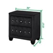 Sophia Queen 4 Pc Upholstery Bedroom Set Made With Wood in Black