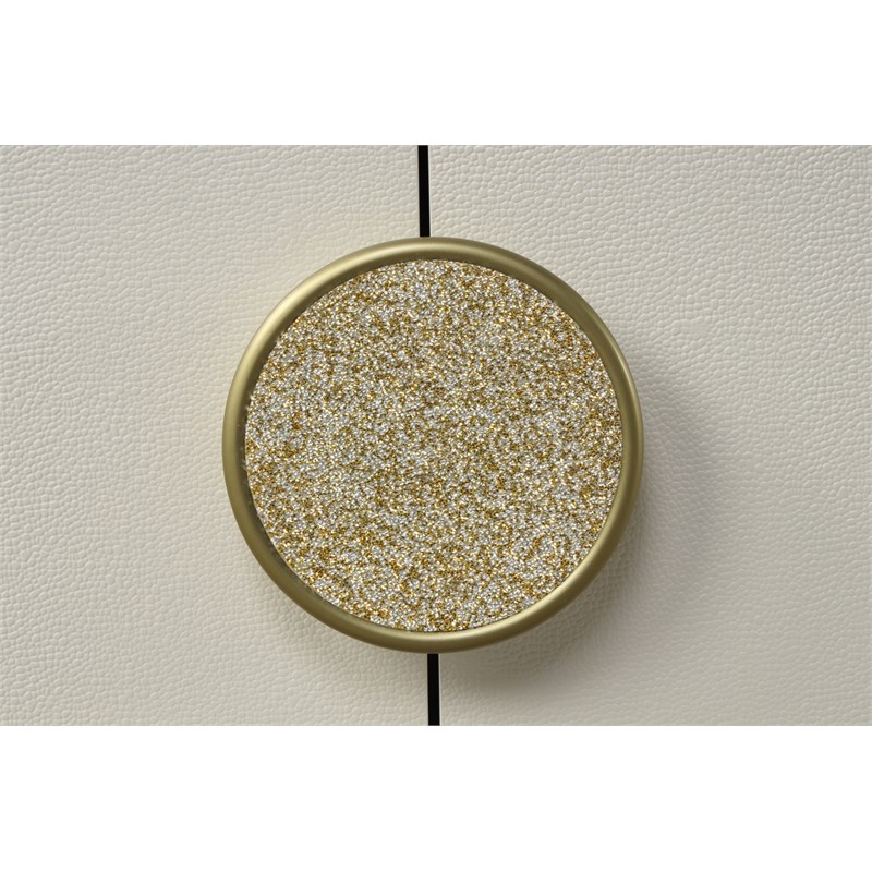 Jasmine 8-Drawer Dresser with LED lightning made with Wood in Beige