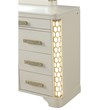 Jasmine 8-Drawer Dresser with LED lightning made with Wood in Beige
