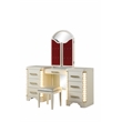 Jasmine Vanity Set with side LED lightning made with Wood in Beige