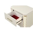 Jasmine Queen 5 Pc Unique LED Bedroom Set made with Wood in Beige