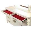 Jasmine Queen 5 Pc Unique LED Bedroom Set made with Wood in Beige