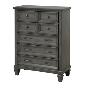 galaxy home contemporary hamilton chest in gray made with engineered wood