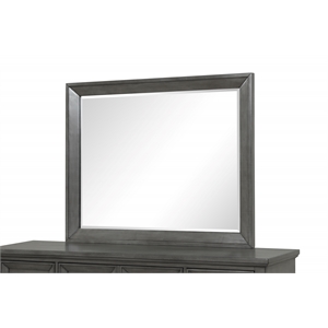 galaxy home contemporary hamilton mirror in gray made with engineered wood