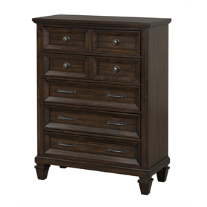 galaxy home contemporary hamilton chest in walnut made with enginerred wood