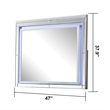 Sterling Mirror Framed LED Mirror Made With Wood in Silver Color
