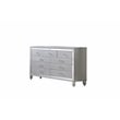 Sterling Full 5 PC LED Bedroom set made with wood in Silver Color