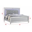 Sterling Full 5 PC LED Bedroom set made with wood in Silver Color