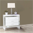 Sterling Mirror Framed Nightstand Made with Wood in White