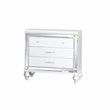 Sterling Mirror Framed Nightstand Made with Wood in White