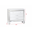 Sterling King 5 PC LED Bedroom set made with wood in White Color