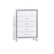 Sterling Full 5 PC LED Bedroom set made with wood in White Color