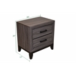Sierra King 5 Pc Contemporary Bedroom Set Made With Wood in Gray