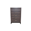Sierra Queen 5 Pc Contemporary Bedroom Set Made With Wood in Gray