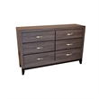 Sierra Full 5 Pc Contemporary Bedroom Set Made With Wood in Gray