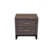 Sierra Full 5 Pc Contemporary Bedroom Set Made With Wood in Gray