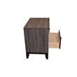 Sierra Full 5 Pc Contemporary Bedroom Set Made With Wood in Gray