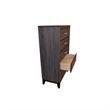 Sierra Full 5 Pc Contemporary Bedroom Set Made With Wood in Gray