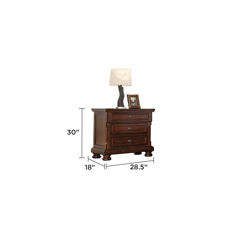 Baltimore King 5 Pc Storage Bedroom Set made with Wood in Dark Walnut