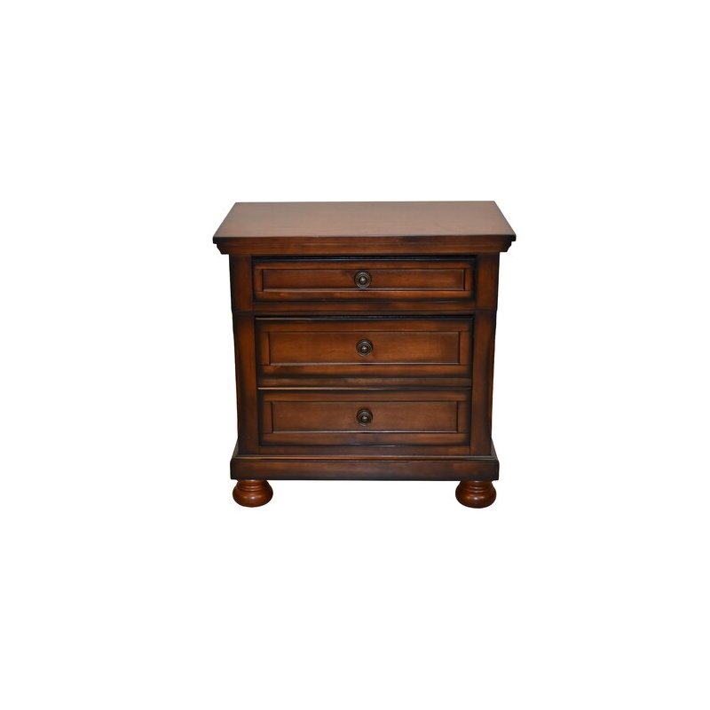 Baltimore Queen 5 Pc Storage Bedroom Set made with Wood in Dark Walnut
