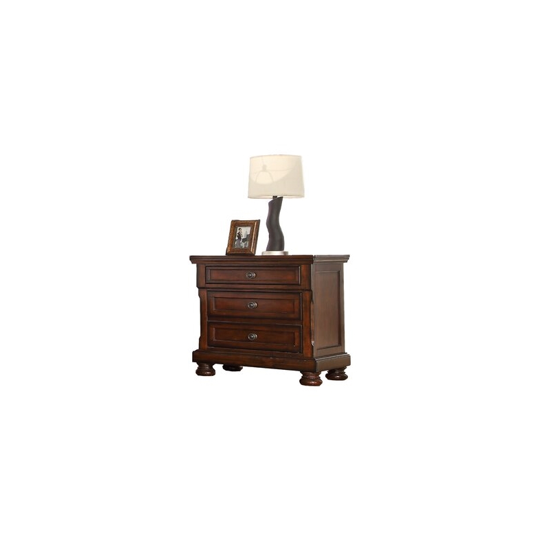 Baltimore Queen 5 Pc Storage Bedroom Set made with Wood in Dark Walnut
