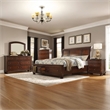Baltimore Queen 5 Pc Storage Bedroom Set made with Wood in Dark Walnut