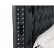 Hazel King Size Tufted Upholstery Storage Bed made with Wood in Black