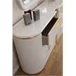Laura Gold Detailed Modern Style Dresser made with Wood in White Color