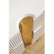 Laura Gold Detailed Modern Style Dresser made with Wood in White Color
