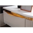 Laura Gold Detailed Upholstery Queen 6 Pc made with Wood in White