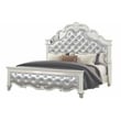 Milan Tufted Upholstery Queen Size Bed made with Wood in White