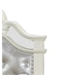 Milan Tufted Upholstery Queen Size Bed made with Wood in White