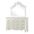 Milan Mirror Framed Dresser made with Wood in White