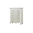 Milan Mirror Framed Chest made with Wood in White