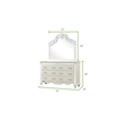 Milan Mirror Framed Mirror made with Wood in White