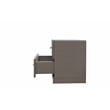 Lorenzo Modern Style Gold Detailed Nightstand made with Wood in  Gray