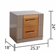 Lorenzo King 4PC Tufted Upholstery Bedroom set made with Wood in River Sand Gray