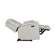 Benz LED & Power Recliner Chair Made With Faux Leather in Ice/ White