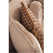 Carmen Loveseat Made With Chenille Upholstery in Beige Color